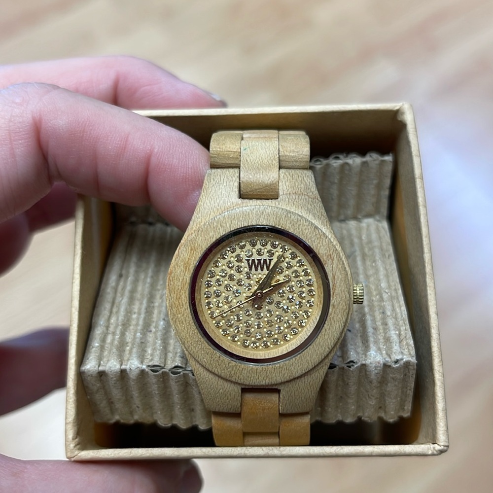 WeWood Moon Crystal Beige Ladies Watch
